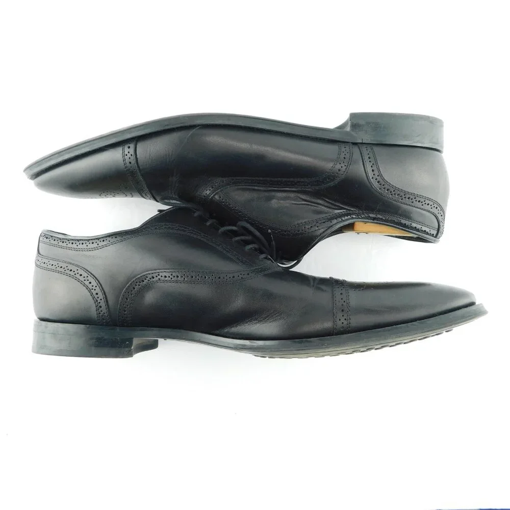 To Boot New York Black Leather Cap Toe Lace-up Oxford Shoes 13